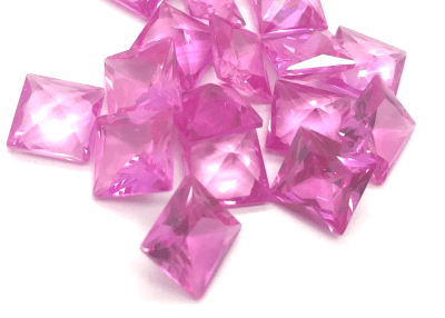 4x4mm Rosa Francia Sintética Cuadrada (Un)