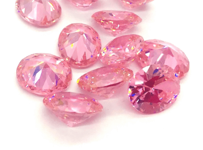 14x12mm Circón Rosa Francia Oval (Un)