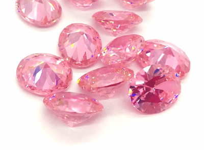 6x4mm Circón Rosa Francia Oval (Un)1