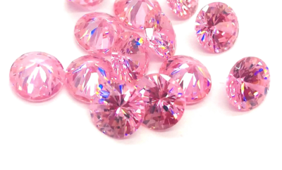 2.50mm Circón Rosa Francia Redondo (Un)