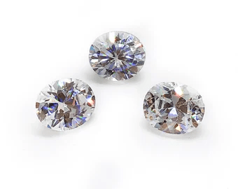 5x3mm Circón Blanco Oval (Un)