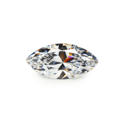 8x4mm Circón Blanco Marquis-Nave (Un)