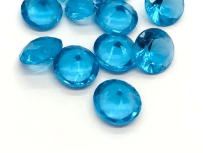 3.5mm Agua Marina Glass Redondo (Un)