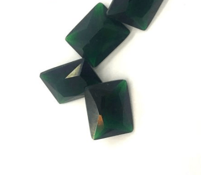 4x2mm Turmalina Verde Glass Rectangular (Un)