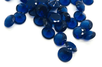 2.5mm Zafiro Azúl Glass Redondo (Un)