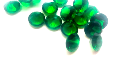 3.5mm Turmalina Verde Glass Redonda (Un)