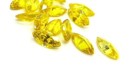 12x6mm Circón Topacio Gold Marquis-Nave (Un)1