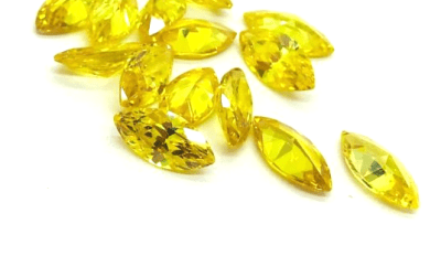 10x5mm Circón Topacio Gold Marquis-Nave (Un)