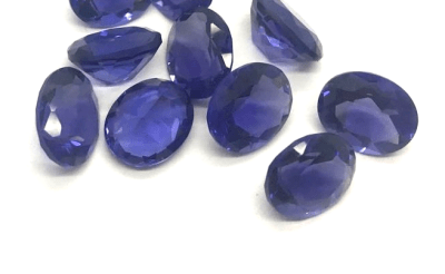 9x7mm Amatista Glass Oval (Un)