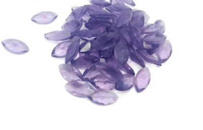 6x3mm Amatista Glass Marquis-Nave (Un)
