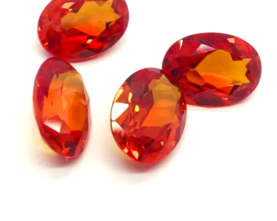 14x10mm Topacio Sintético Dark Gold Oval (Un)1