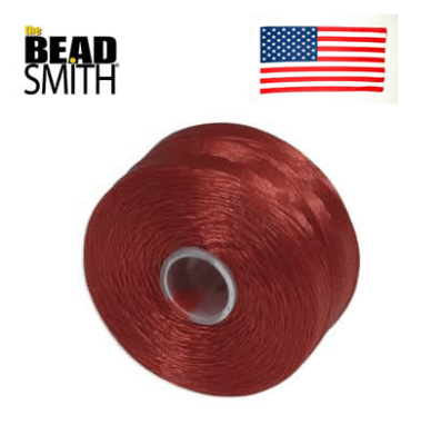 Hilo para Bisutería Nymo Rojo S-Lon by BeadSmith (Rollo 68 Mt)