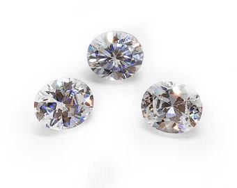 9X7mm Circón Blanco Oval (Un)