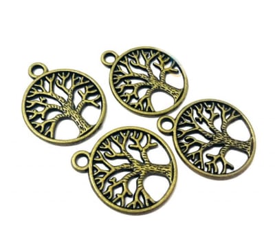 Colgante Verde Envejecido Árbol de la Vida (10 Unidades)1