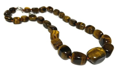 Ojo de Tigre Natural Nugget Graduado 12-22mm (Tira)1