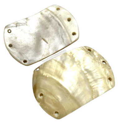 Madre Perla Perforada Base Pulsera 8x5 cm (Unidad)