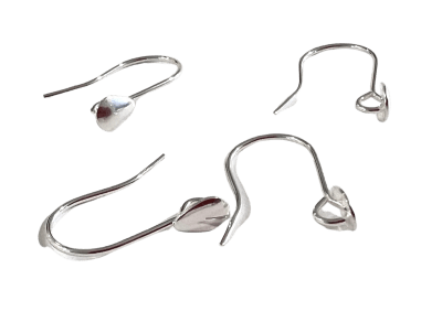 Base Aros Plata Gancho Ovalado (Par)1