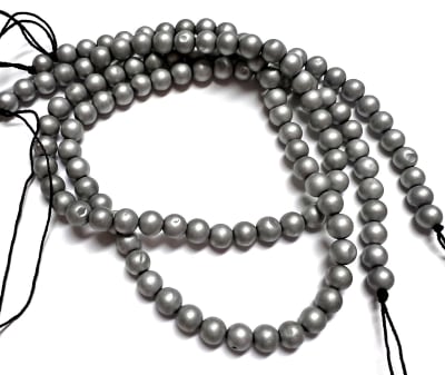 Agata Natural Plateada Opaca Lisa 6mm (Tira)1