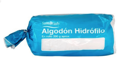 Algodón Hidrófilo 100% (Rollo 200 gramos)