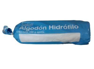 Algodón Hidrófilo 100% (Rollo 100 gramos)