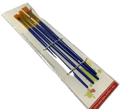 Set 4 Pinceles Planos (Set)