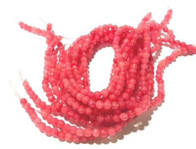 Agata Natural Cherry Facetada 4mm Redonda (Tira)