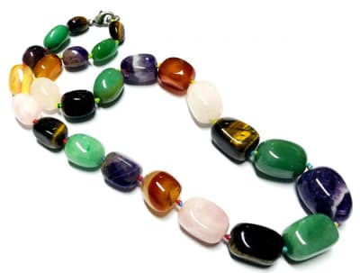 Piedra Mix Natural Nugget Graduado 12-22mm (Tira)1