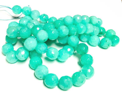 Agata Natural Caribe 10mm Facetada Redonda (Tira)1