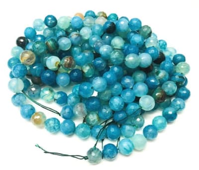 Agata Natural Mediterránea 10mm Facetada Redonda (Tira)1