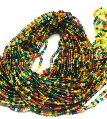 Cristal  MIX Facetada Rondelle 1mm (Tira)