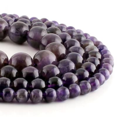 Amatista Natural 12mm Redondo (Tira)