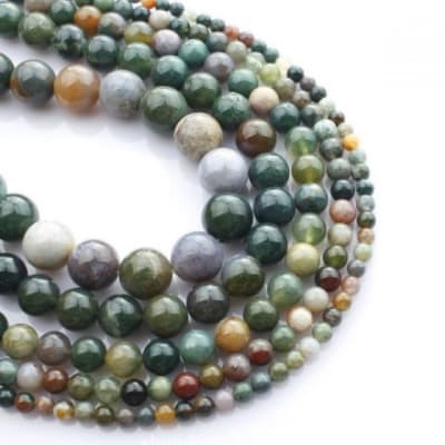 Jaspe Fancy Natural 14mm Redondo (Tira)