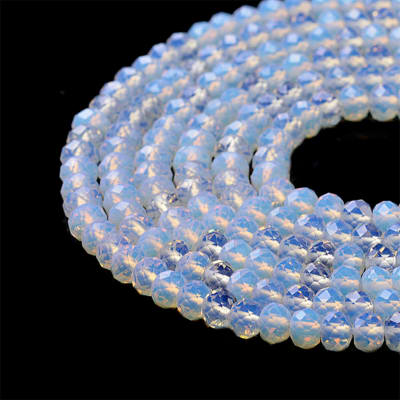 Piedra Luna-Opalina Facetado 12mm Redondo (Tira)