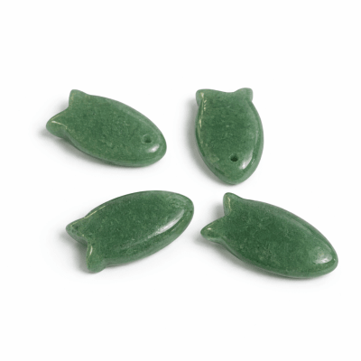 Colgante Pez Aventurina Verde Natural 24x13mm (Unidad)1