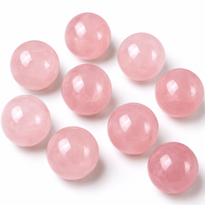 Cuarzo Rosa Redondo 10mm No Perforado (Unidad)1