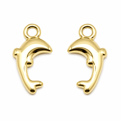Colgante Chiche Bañada Oro 18K Delfin 11mm (Unidad)