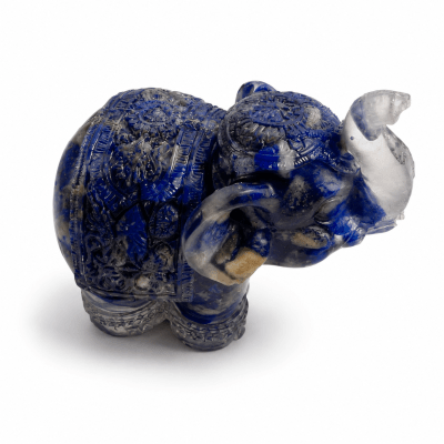 Elefante Lapislázuli Resina y Piedra Picada (Unidad)