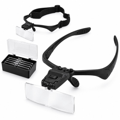 Optivisor Tipo Gafas con 5 Lentes Intercambiables (Set)