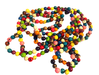 Semilla de Asaí Colores 8-9mm (Tira)