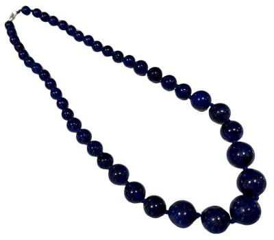 Lapislázuli Natural Graduado Redondo (Tira)1