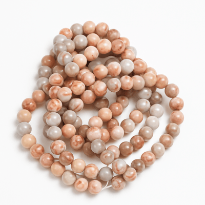 Agata Natural Mármol Redondo 6mm (Tira)1