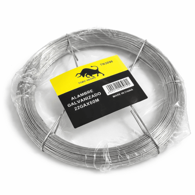 Alambre Amarre Acero Galvanizado 0.67mm (Rollo 60 Metros)