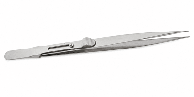 Pinza Piedras Metal Plateada Tope (Unidad)
