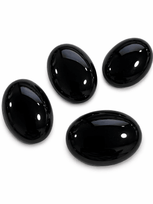 16x12mm Onix Coubuchón Oval (Unidad)