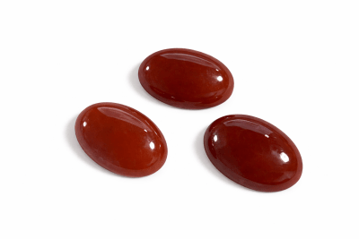 25x18mm Carnelia Natural Coubuchón Oval (Un)1