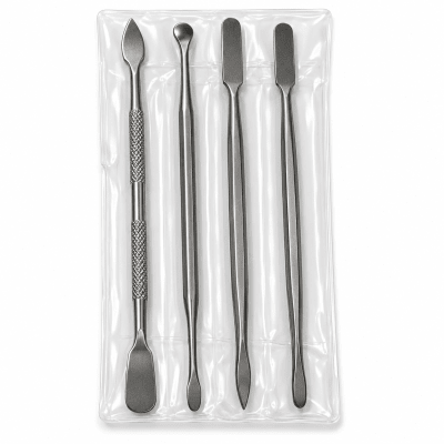 Set 4 Espátulas Metal Diferentes Formas Cera y Otros (Set)1