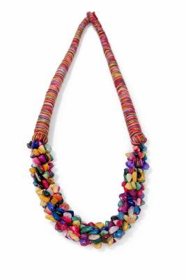 Collar Cordón Hilado y Madre Perla Mix Broche (Tira)2