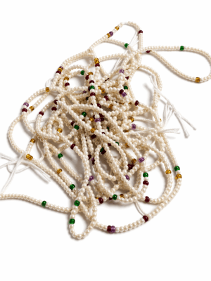 Perla Checa Crema Colores Redonda Lisa 2mm (Tira)