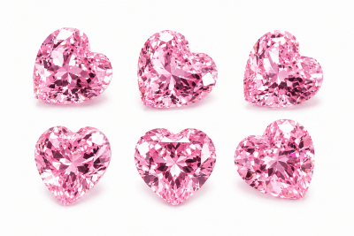 Circón Rosa Francia Corazón (Unidad)