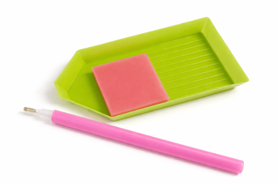 Herramienta para Pegar Strass y Bandeja (Set)